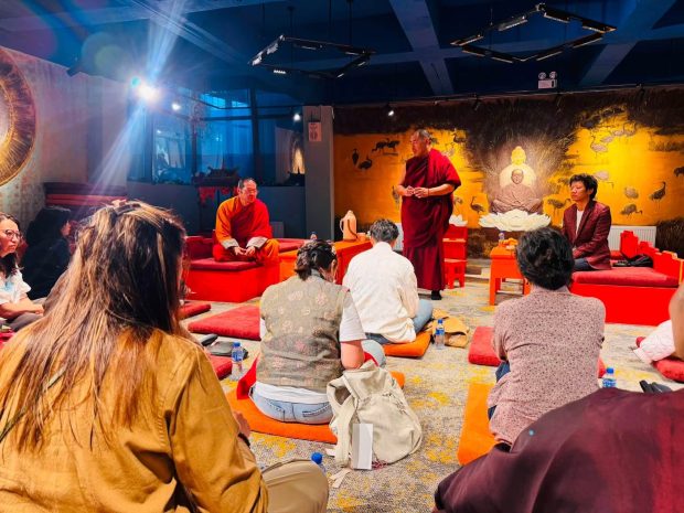 Another day of interpreter training for the “Buddhism and Science” Exhibition